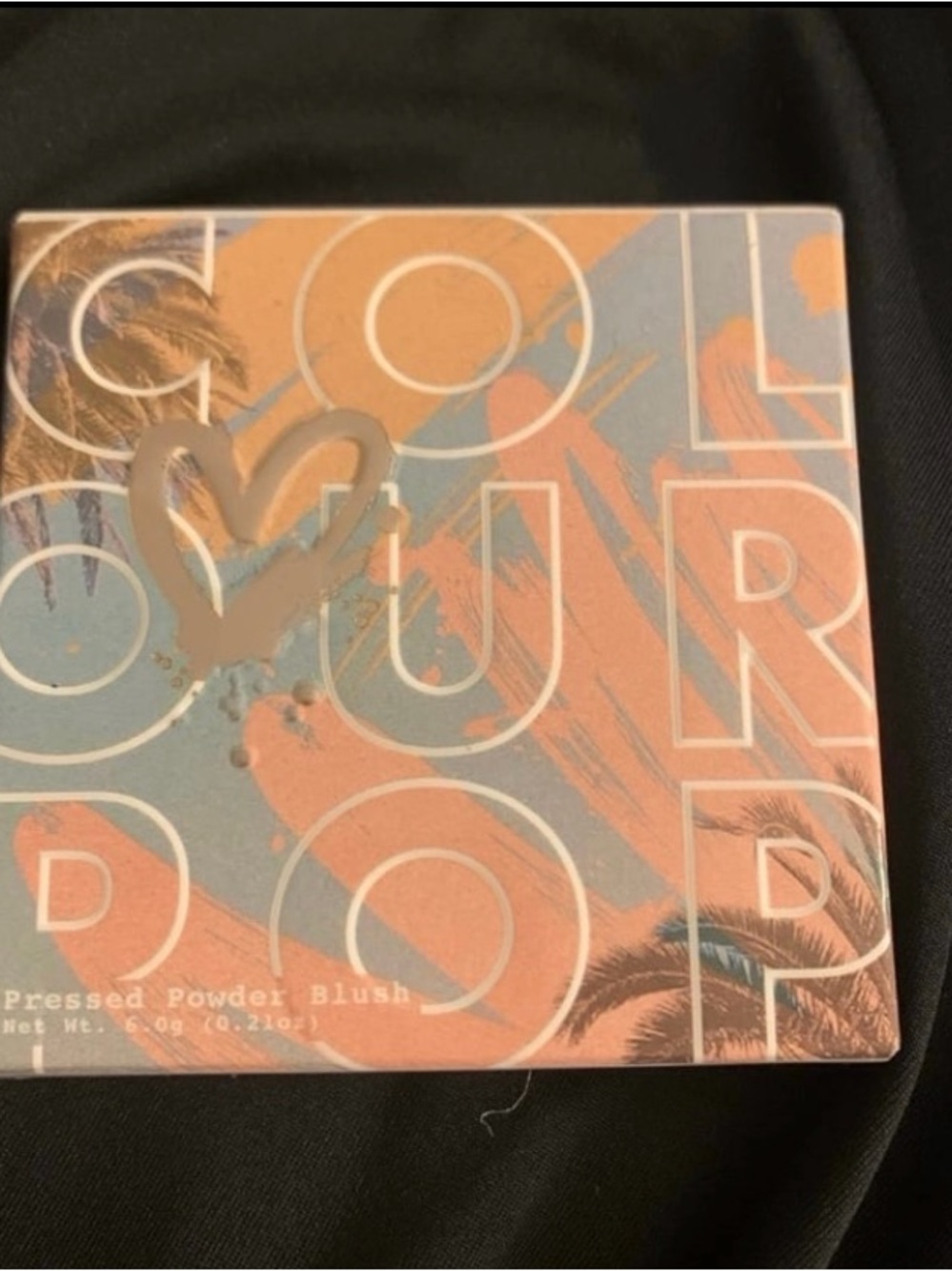 New ColourPop Peach Pressed Powder Blush Compact